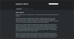Desktop Screenshot of gabrielbdavis.com
